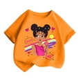 thumbnail image 3 of LRen T Shirts for Girls 6-7 Girl Cute Print Crew Neck Short Sleeve Tops Shirts Clothes Girls' Relaxed Fit Preppy Clothes T Shirt for Boys and Girls, 3 of 5