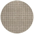 thumbnail image 2 of Addison Rugs Chantille Indoor/Outdoor Transitional Geometric Chocolate Washable Round Rug, 8' x 8', 2 of 6