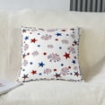 thumbnail image 2 of 4th of July Throw Pillow Covers 18"x18" Set of 2 Soft Stars Firework Decorative Throw PillowCases for Sofa Room Decorative Independence Day Pillow Cases Cushion Covers Fireworks White Cushion Cases, 2 of 6