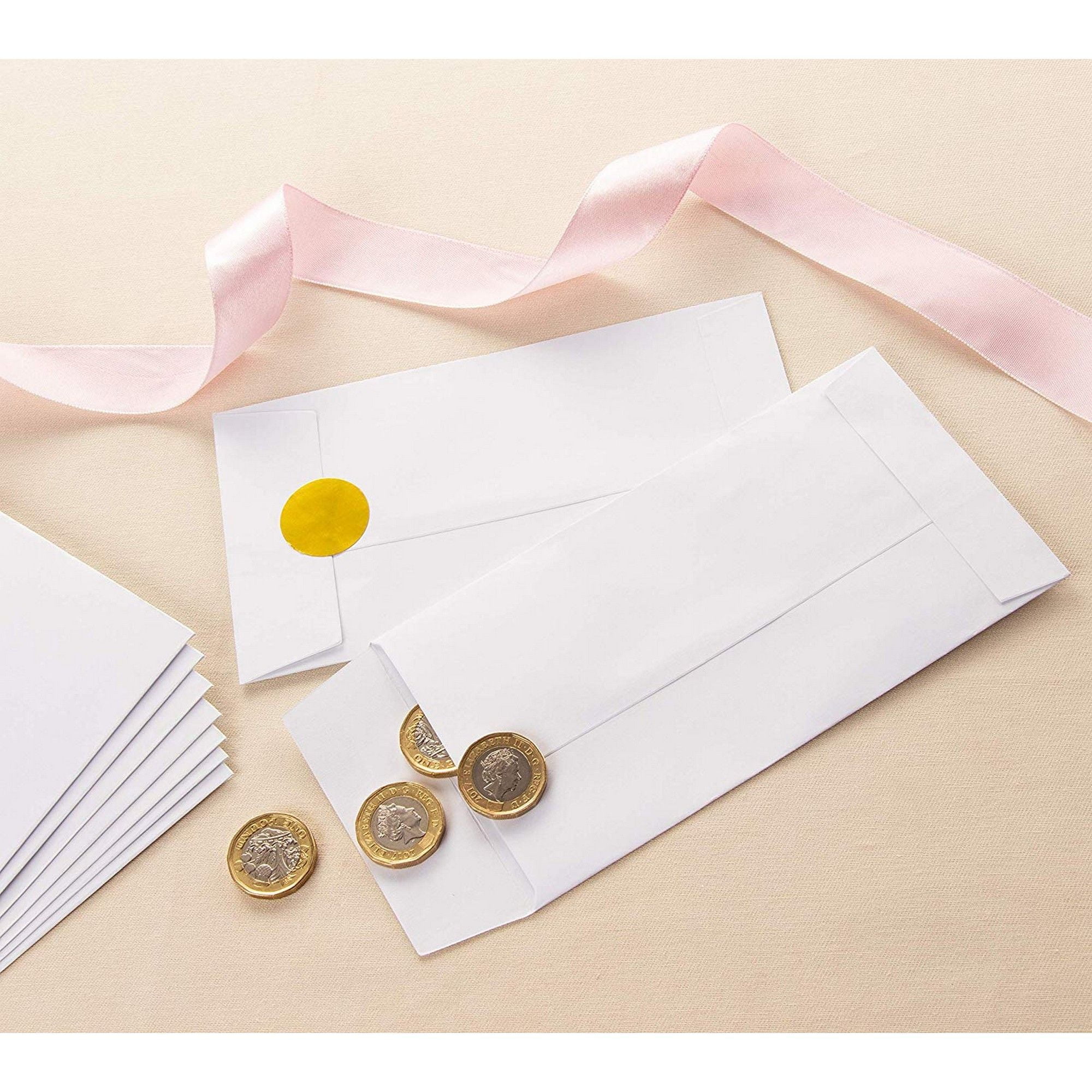 Juvale 100Pack Money Envelopes for Cash, Coins, Budgeting, Gifts, 3.5