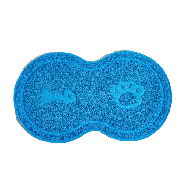 Billuyoard Estera para residuos de gatos no tóxica, cómoda y portátil, fácil de limpiar, accesorio para mascotas, accesorio para gatos Sistemas de eliminación de arena para gatos Cielo azul