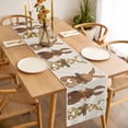 thumbnail image 3 of Table Runner 72 Inches Long for Kitchen Dining, Happy Easter Dresser Scarf Farmhouse, Dining Table Decorations for Wedding/Parties, Vintage Brown Rabbits Love Heart Balloon 16 x 72 In, 3 of 8