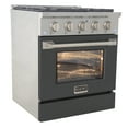 thumbnail image 3 of 30 in. 4.2 cu. ft. Propane Gas Range with Convection Oven in Cement Gray, 3 of 11