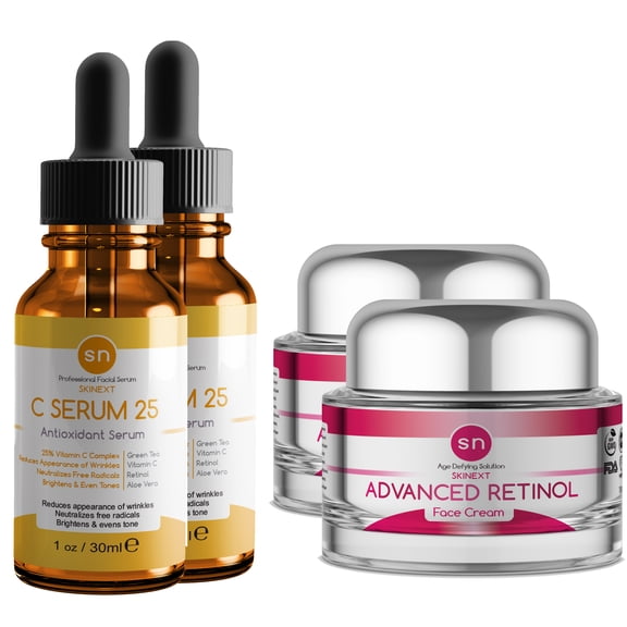 Skinext Healing Antioxidant Serum and Skinext Age Defying Face Cream Combo Pack (2 sets)