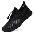 thumbnail image 2 of Men's Athletic Walking Running Shoes Mesh Shoes Non-slip Sneakers Lightweight Casual Shoes Slip-on Comfort Black 7.5, 2 of 7