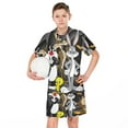 thumbnail image 6 of Kids Looney Tunes Cartoons Athletic T-Shirt And Mesh Shorts Outfit Set Mesh Clothing Set for Boys, 6 of 7