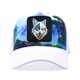 thumbnail image 2 of Tilgomedal Wolf Snapback Hats for Men Women Adjustable Trucker Mesh Baseball Caps, 2 of 8