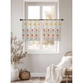 thumbnail image 3 of Spring Easter Sheer Curtains 45 Inch Length 2 Panels Set Window Treatments, Green Pink Yellow Eggs Floral Botanical Rod Pocket Semi Curtains for Living Room/Bedroom/Kitchen Décor, 104"W x 45"L, 3 of 7