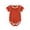 Orange, variant on Baby Girls Soft Ribbed Bodysuit Romper Toddler 0-24 Months Comfortable Breathable Casual Outfit Playsuit Jumpsuit