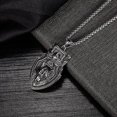 thumbnail image 3 of Men's Stainless Steel Wolf Necklace Vintage Gothic Viking Tribal Wolf Pendant Necklace Punk Style Domineering Fierce Amulet, 3 of 4