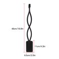 thumbnail image 2 of Dalazy Wave Design Black Aluminum Alloy Wall Light LED Warm White Bedroom, 2 of 8