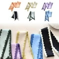 thumbnail image 6 of Lssam Holiday Wreath Sash with Monogram Style, Cotton Fabric and Satin Burlap Ribbon Bow Accessory for Decorating Front Door Yard Wreaths Indoor Outdoor, 2.75 Inch by 35.4 Inch, 6 of 6