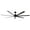 Black, variant on 72' Atlanta Indoor/Outdoor Black DC Ceiling Fan with LED Light and Remote