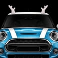 thumbnail image 2 of maskred 2x Waterproof Antlers Sticker For Stylish Christmas Car Decoration Easy To Install Cute white small 1Set, 2 of 6