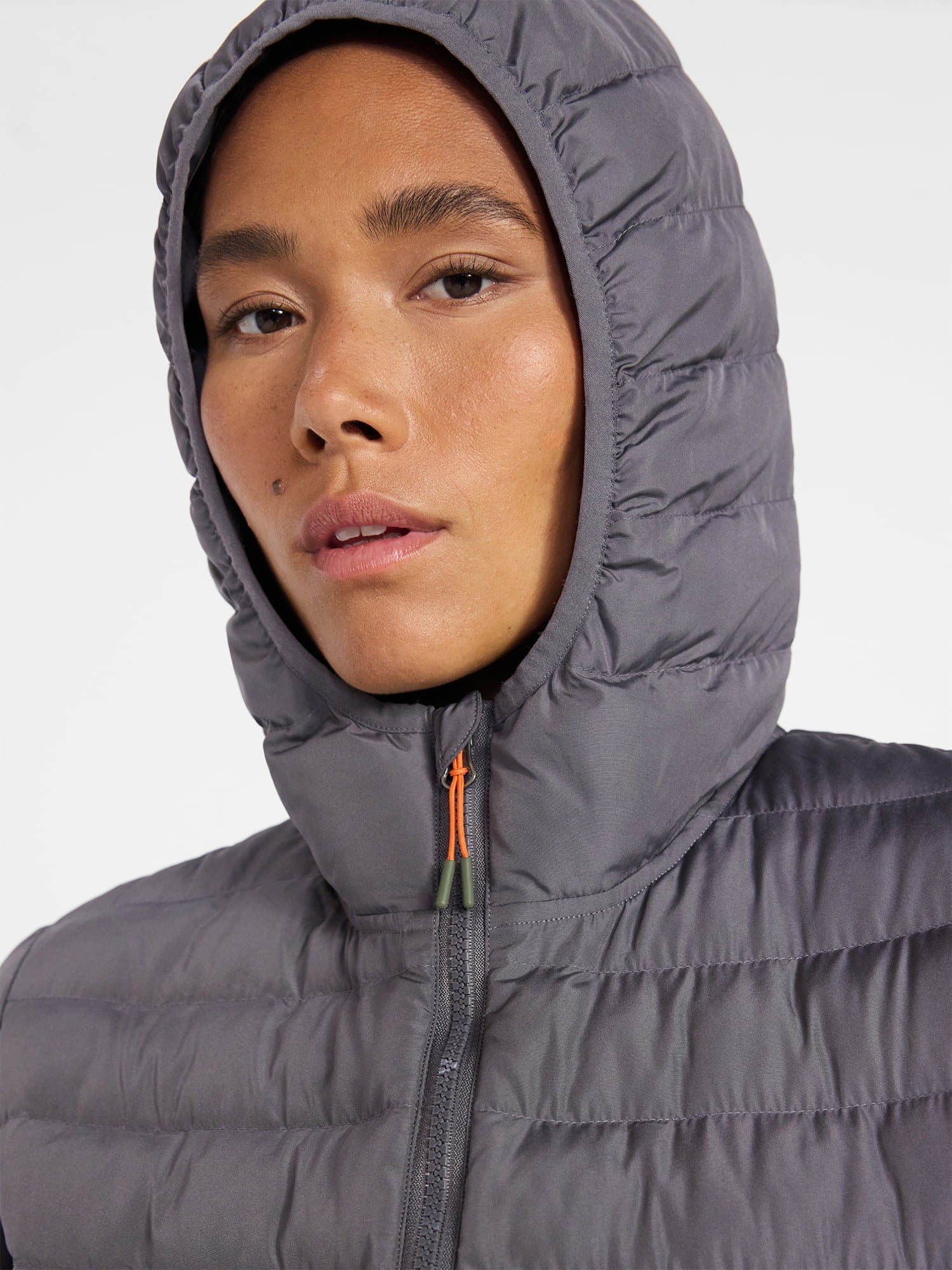 Ozark Trail Women's and Women's Plus Size Core Puffer Jacket with Hood, Sizes XS-3X
