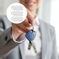 thumbnail image 4 of CIMAXIC 60pcs Key Chains ID Tags Identification Labels Acrylic Key Chains with Rings,1.57"X1.5"X0.08", 4 of 5
