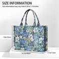 thumbnail image 3 of Large Capacity Tote Bag,Pioneer Flower Floral Print Pattern Handbag Fashion Luxury Tote Bag,15.7"x13"x 5.1" Inches,Laptop Compatible, 3 of 6