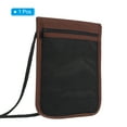 thumbnail image 3 of Unique Bargains Neck Wallet Travel Pouch, RFID Blocking Travel Document Organizer, Brown, 3 of 5