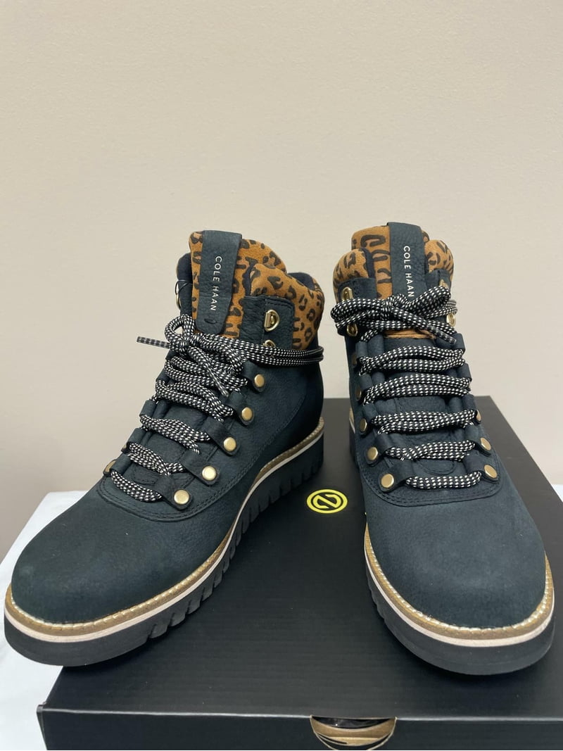 靴 Cole haan shoes Cole Haan Women's Zerogrand Explorer Waterproof Hiking Boot, Black