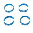 thumbnail image 1 of FELTECHELECTR 4 pulseras de silicona con advertencia médica para niños, pulseras decorativas de PVC, anillos de mano (azul), 1 of 7