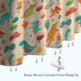 thumbnail image 6 of LightColor Dinosaurs Flowers Pattern Shower Curtain 72"x72" ,Bathroom Decorative Shower Curtains Set with 12 Hooks,Modern Waterproof Washable Shower Curtain, 6 of 6
