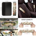 thumbnail image 3 of Yuyamidu Hummingbird Car Seat Covers Set of 13 Car Seat Belt Pad Cover Steering Wheel Cover Trash Can Rear View Mirror Cover Cup Coasters Keychains Flowers Chapstick Holder Easy to Install, 3 of 5