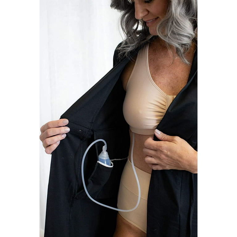 Post Surgery Mastectomy, Breast Cancer Recovery Robe with Internal Pockets  by Gownies 