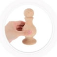 thumbnail image 4 of Miangastore Embout de Tringle à Rideau en Bois Beige Design de Meubles 1Ensemble, 4 of 8