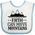 thumbnail image 3 of Inktastic Faith Can Move Mountains Girls Baby Bib, 3 of 4