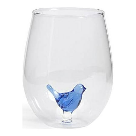 

Blue Stemless Wine Glass