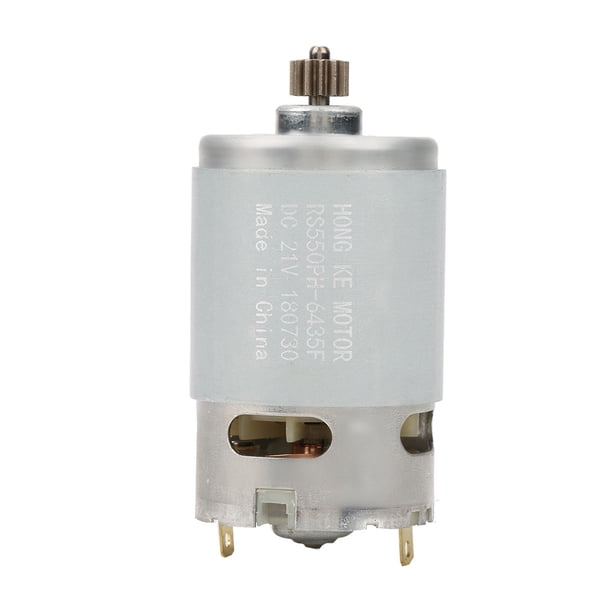 Motor de CC industrial de dos velocidades con engranaje de 12 dientes para accesorios de máquina herramienta de taladro eléctrico de 21 V