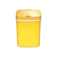 thumbnail image 1 of Nine Stars - Trash can - rectangular - motion sensor lid - 3.2 gal - plastic - yellow, 1 of 5