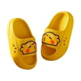 thumbnail image 3 of Zanarzt Kids Cloud Slippers Kids Slippers House Shoes Non Slip Slippers Comfy Soft Lightweight Sandals for Toddler Boys Girls Children Bathroom Shower Summer Pool Beach Yellow,US 7, 3 of 7