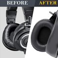 thumbnail image 3 of 4X Almohadillas de Repuesto M50X Compatibles con Auriculares M50 M50X M50XBT M50RD M40X M30X M20X MSR7 SX1, 3 of 6