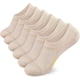 thumbnail image 1 of Nvzi 10 pares de calcetines invisibles para hombre, antideslizantes, con agarre de silicona, que absorben la humedad, de corte bajo, calcetines casuales invisibles, complexión, 1 of 2