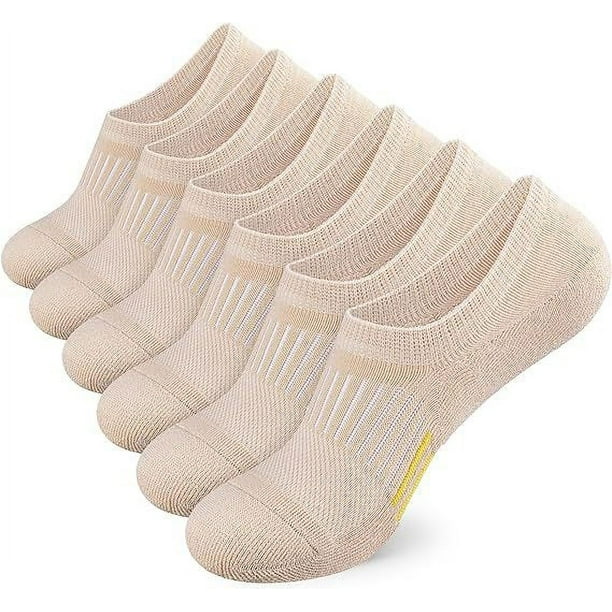 Nvzi 10 pairs of Men's No Show Socks Non-Slip Silicon Grip Moisture Wicking Low Cut Invisible Casual Socks,complexion