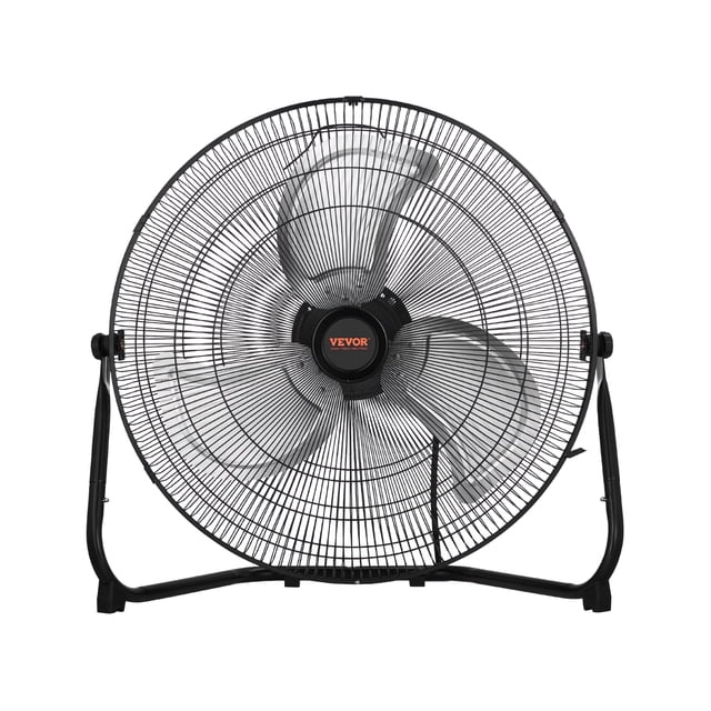 VEVOR 2 PCS 20 In Floor Fan 3 Speeds 360° Adjustable Tilt High-Velocity Industrial Fan