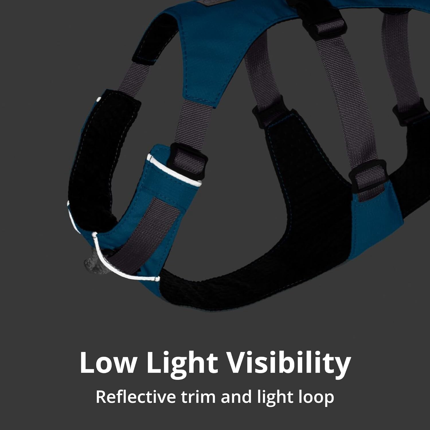 Dog Harness, Lightweight and Reflective, No Pull Dog Lift Harness for Hiking, Running and Everyday Use, Basalt Gray, Small
