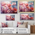 thumbnail image 4 of Designart "Pink Crimson Petal Haven IX" Flower Floater Framed Canvas Art Print, 4 of 5