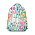 thumbnail image 3 of Boho Style Bookbag for Women - Retro Floral Print Backpack with 17" Laptop Compartment | Spacious Campus Backpack for School, Work & Commuting, 3 of 6