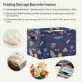 thumbnail image 6 of GZHJMY Space Planet Rectangular Storage Bin, Collapsible Toy Storage Bins, Waterproof Canvas Rectangular Storage Bin with Leather Handles for Home Closets Offices,Bedrooms,Kids Toy, Gift Baskets, 6 of 7