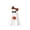 A001- A, variant on Halloween Ghost Decorations, Cute Ghost Decor with Checkered Bow, Small Pumpkin Accent, Indoor Halloween Table Decor for Home Party Fall Display 1 Set