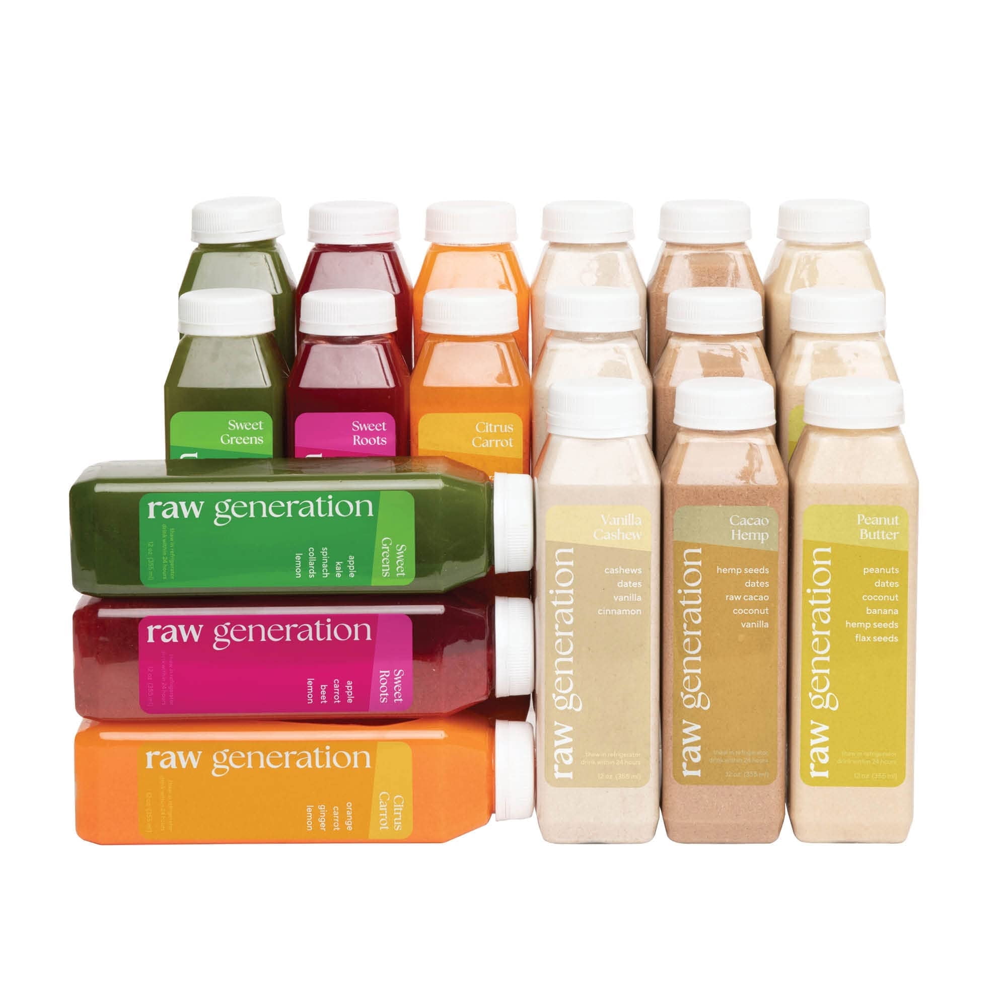 Raw Generation 5-Day Protein Cleanse – High Protein Juice Cleanse with Dairy and Soy-Free Protein Smoothies / Gets Results Quickly While Energizing Your Workouts / Jumpstart a Healthier Diet