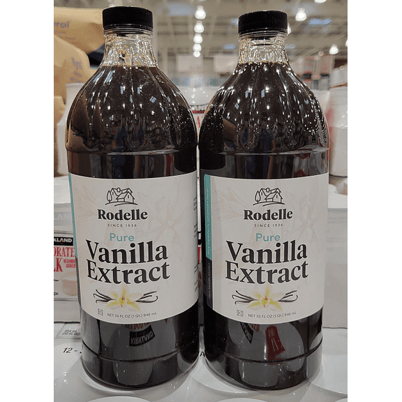 Rodelle Pure Vanilla Extract 32fl oz 946ml (2 Large Bottles)