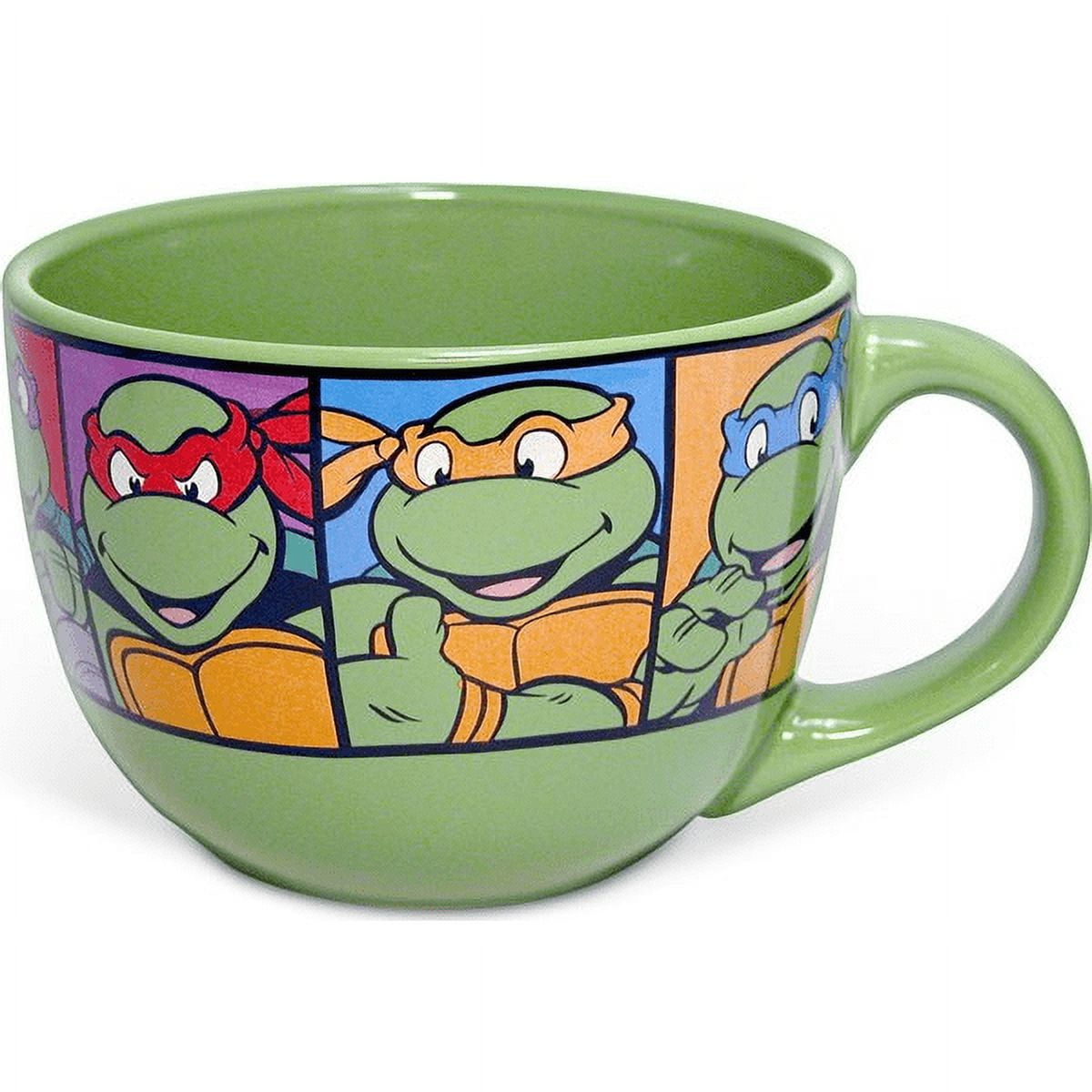Teenage Mutant Ninja Turtles Characters Ceramic Soup Mug | Holds