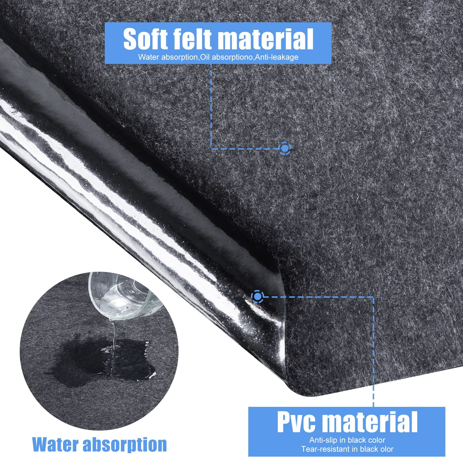 ZHIJYBO 90*90 Inch Square Hot Tub Pad, Inflatable Hot Tub Mat Outdoor Indoor for Protect Hot Tub Pool from Wear