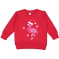 thumbnail image 2 of Inktastic Christmas Holiday Cute Flamingo Toddler Sweatshirt, 2 of 4