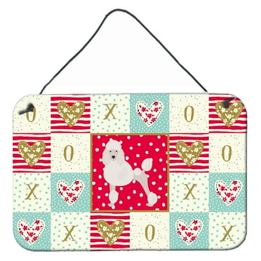 Carolines Treasures CK5880DS812 Poodle Love Wall or Door Hanging Prints 8x12 multicolor