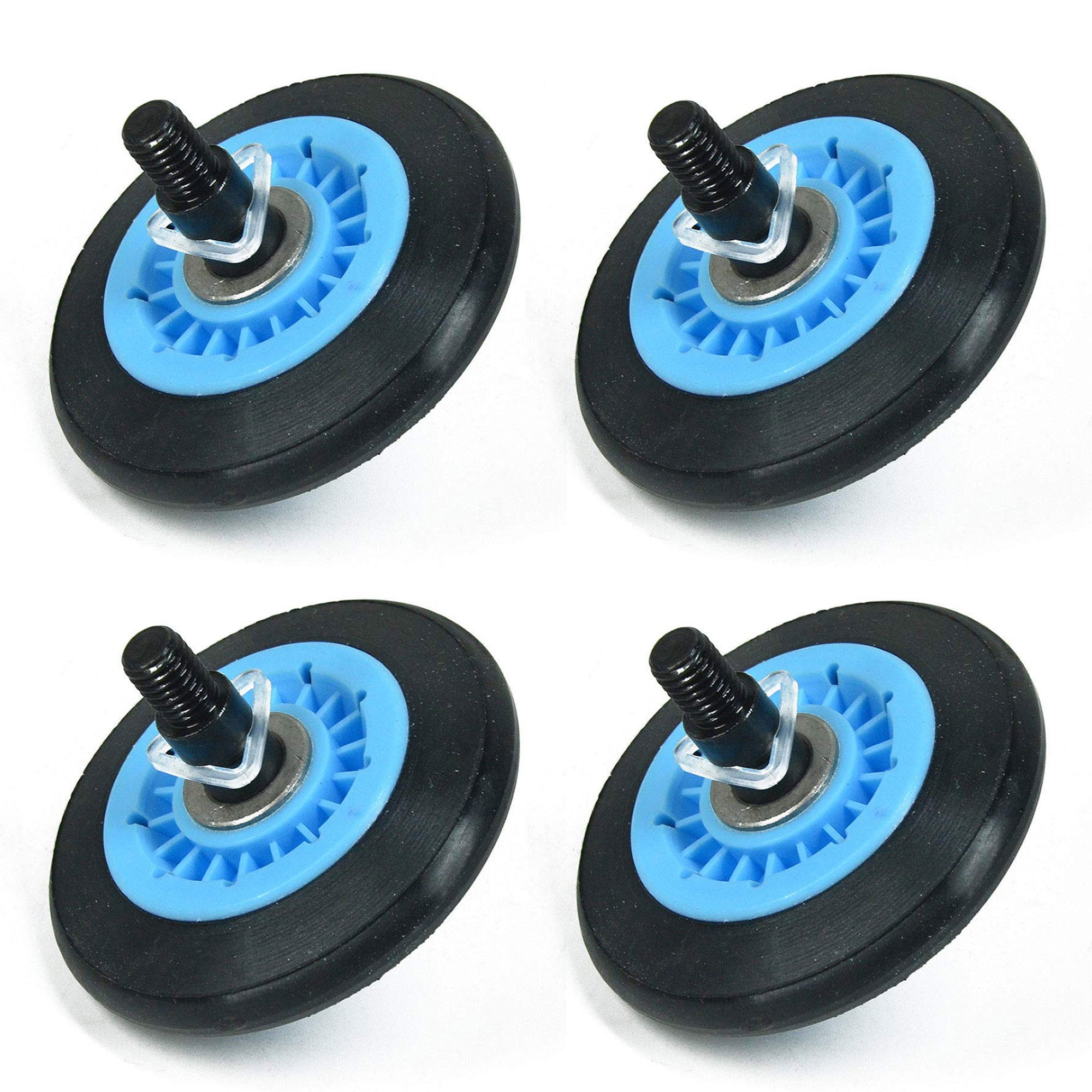 4 Pack Drum Support Roller Compatible with Samsung Dryers / DC97-16782A, 2027851, AP5325135, DC97-07523A, PS4221885, DC97-07523B