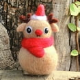 thumbnail image 4 of Christmas DIY Needle Felting Kit - Santa Claus, Christmas Tree, Snowman Craft - Wool Felt Poke Handmade Gift Set, 4 of 8